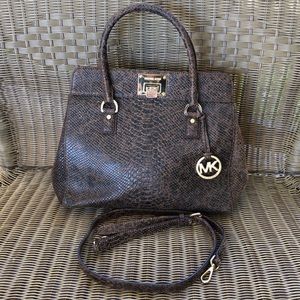 Michael Kors Hamilton Python Large Crossbody Bag